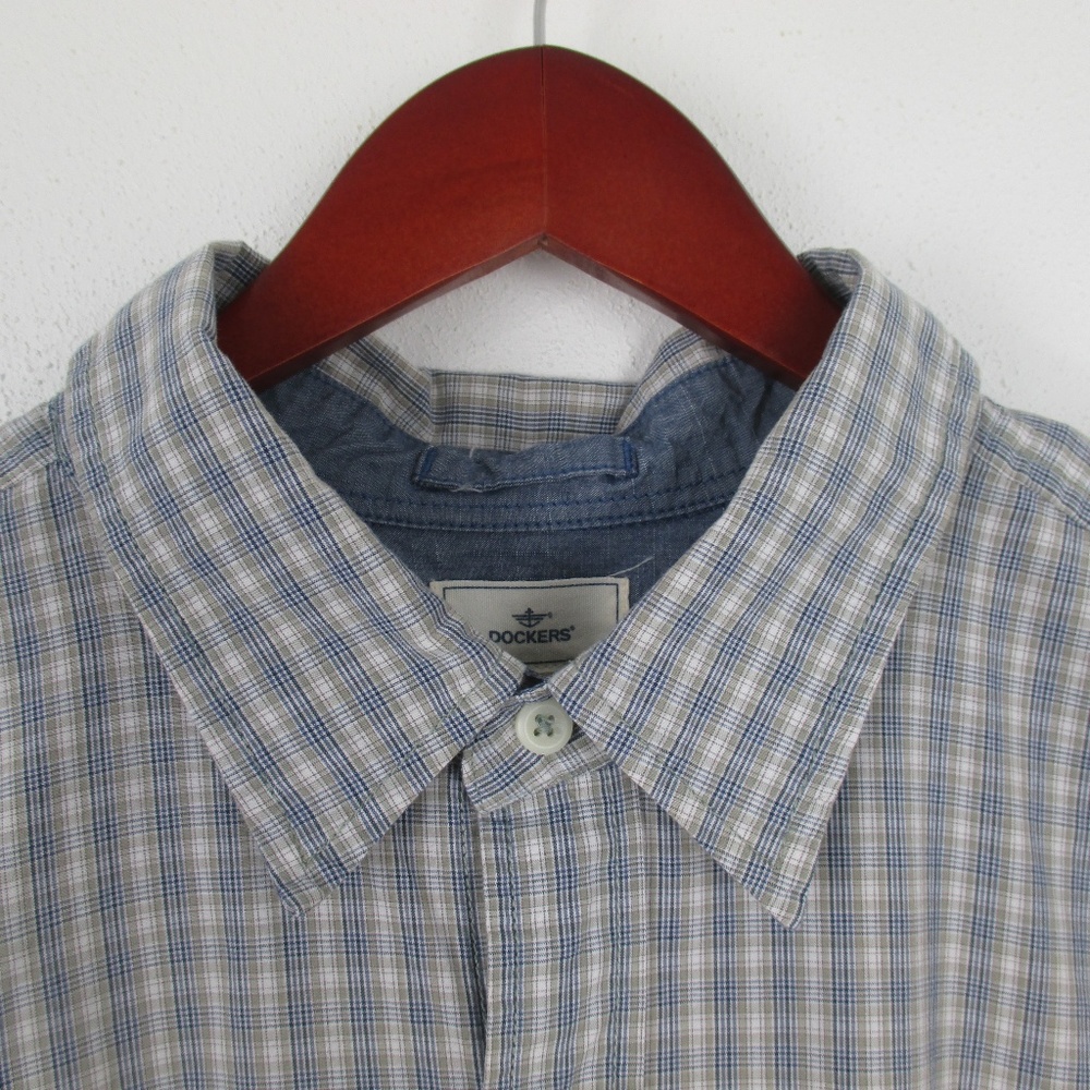 Dockers Men's Long Sleeve Button Up Shirt XL